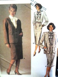 9359 VOGUE SUIT JACKET,BLOUSE,SKIRT LENGTHS PATTERN 12-16